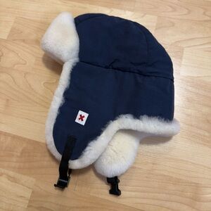 Best Made Co. Genuine Shearling & Nylon Trapper Hat - S/M (Made In Canada)